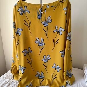 Pull over long sleeve blouse